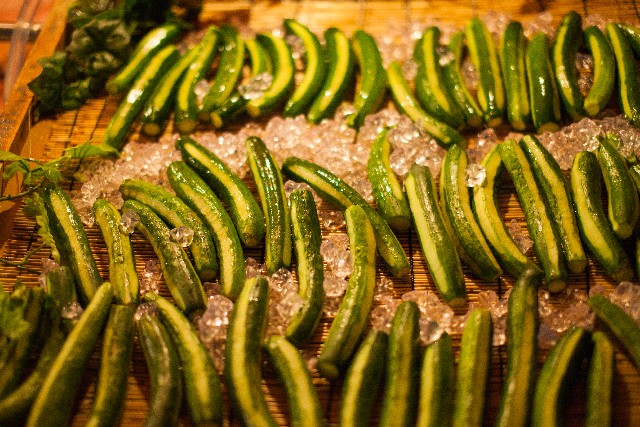 屋台の冷やしきゅうり