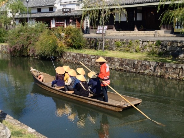 くらしき川舟流し