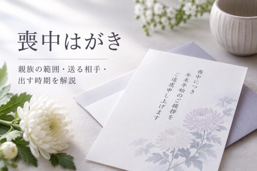 喪中はがきの親族の範囲・送る相手・出す時期