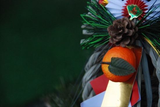 玄関のしめ飾り