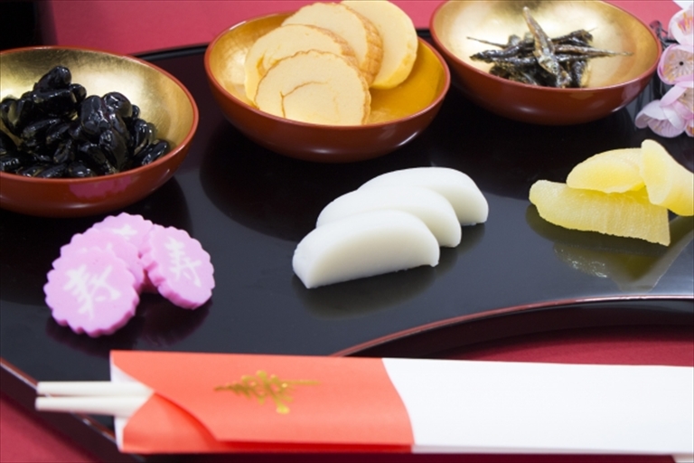 おせちと祝い箸